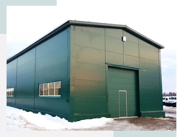 Двускатные ангары в Дюртюли