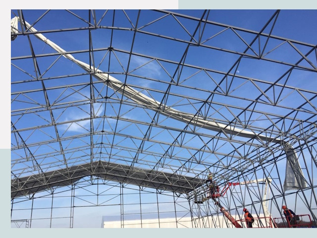 Шатровые ангары от 626 руб. в Дюртюли и Башкирии