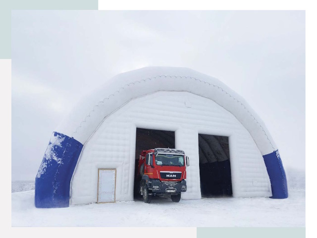 Мобильные ангары в Дюртюли