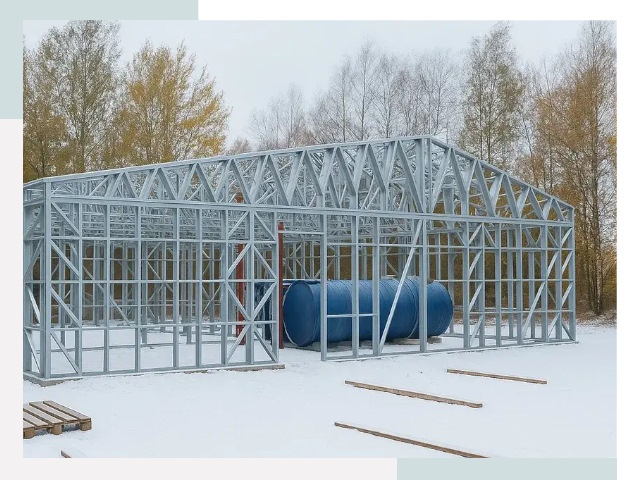 Металлические ангары в Дюртюли