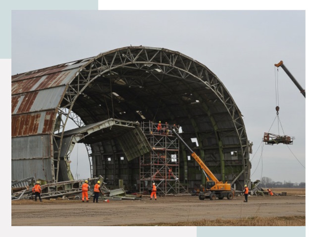 Демонтаж ангаров в Дюртюли