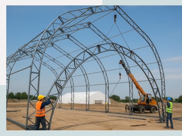 Монтаж ангаров в Дюртюли от 626 руб. - Надежно и быстро